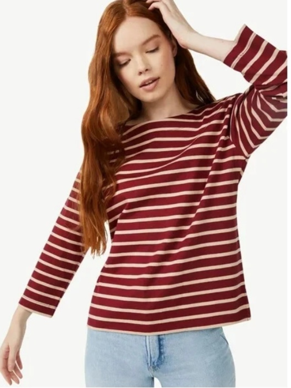 Free Assembly Boatneck Top EUC